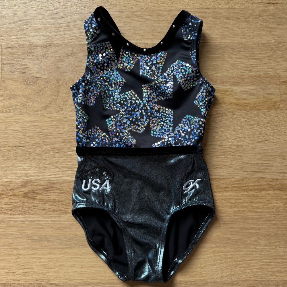 GK Elite Team USA Olympics Replica Gymnastics Leotard